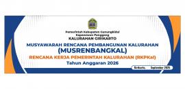 MUSRENBANGKAL RKPKal Tahun Anggaran 2026